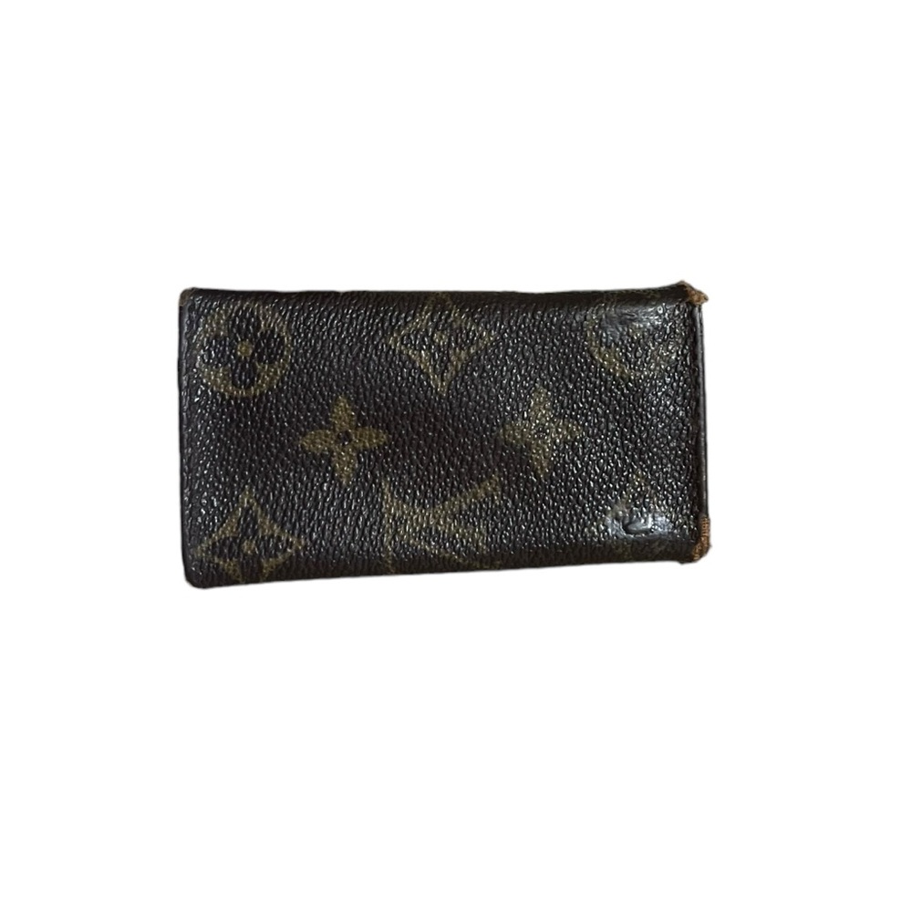 Vintage Authentic Louis Vuitton Monogram Leather Key Holder Keychain Wallet - Picture 2 of 11